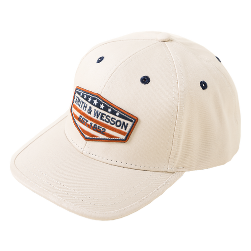 S&W® Khaki Twill Flag Patch Hat