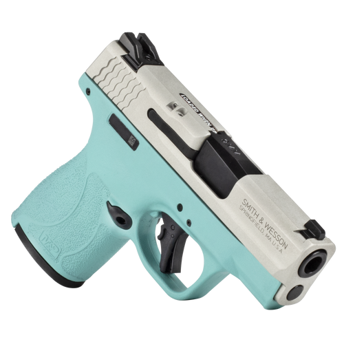 M&P®9 SHIELD® PLUS ROBIN'S EGG BLUE/SILVER CA COMPLIANT