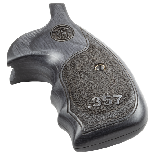 BLACK DYMONDWOOD 357 TEXTURED GRIPS FOR ROUND BUTT K/L-FRAME REVOLVERS