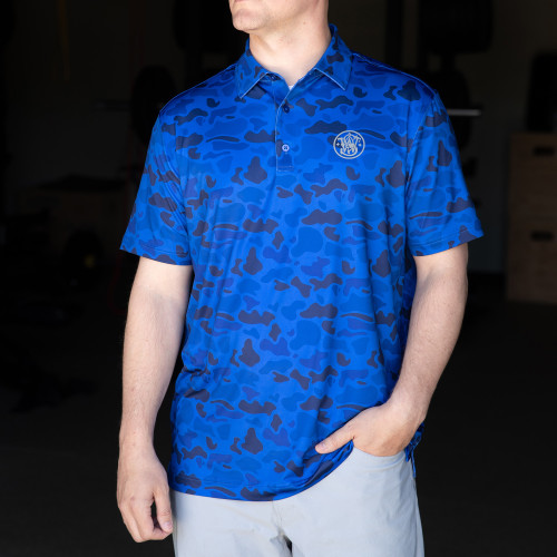 Smith & Wesson® Hunter Blue Camo Polo