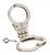 M300P NICKEL HINGED HANDCUFF W/PUSH PIN DOUBLE LOCK