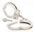 M100P NICKEL HADCUFF W/PUSH PIN DOUBLE LOCK