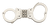 M300-1 NICKEL HINGED HANDCUFF