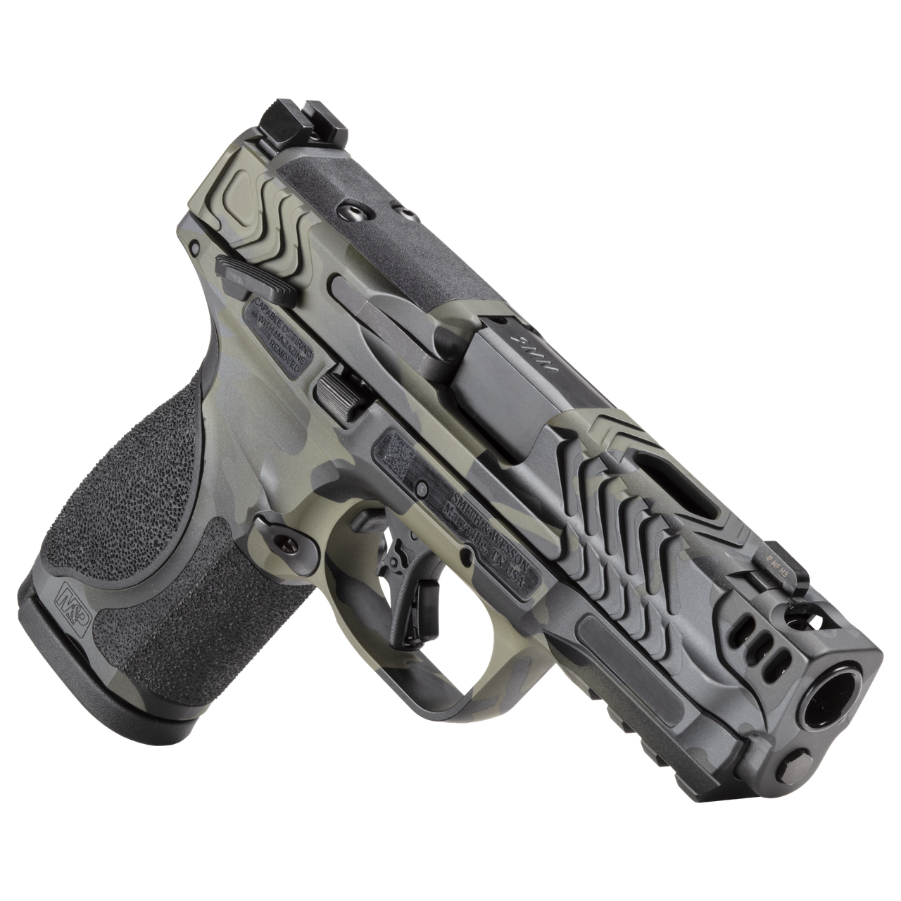 Smith & Wesson PERFORMANCE CENTER M&P9 M2.0 METAL COMPACT CARRY COMP BLACK MULTICAM – gyári modellkép