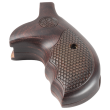 RED DYMONDWOOD® DELUXE WOOD FINGER GROOVE GRIPS FOR N-FRAME REVOLVERS