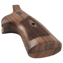 CLASSIC WOOD SQUARE BUTT TARGET GRIPS FOR N-FRAME REVOLVERS