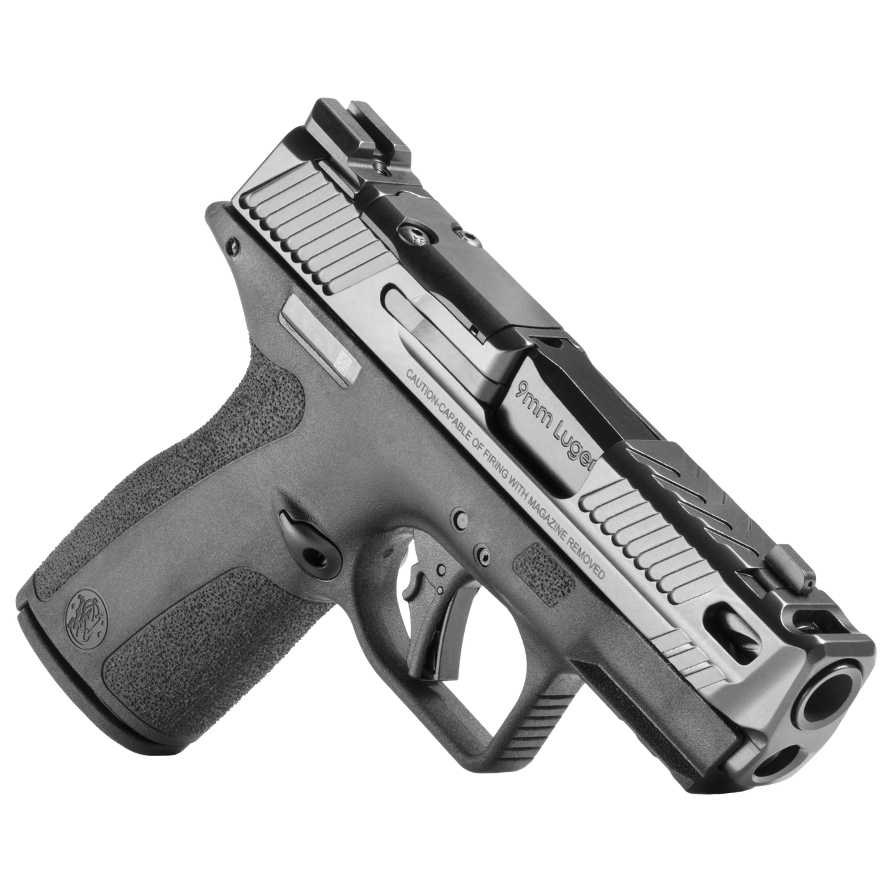 Smith & Wesson PERFORMANCE CENTER M&P SHIELD X CARRY COMP THUMB SAFETY – gyári modellkép