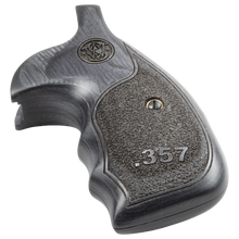 BLACK DYMONDWOOD 357 TEXTURED GRIPS FOR ROUND BUTT K/L-FRAME REVOLVERS