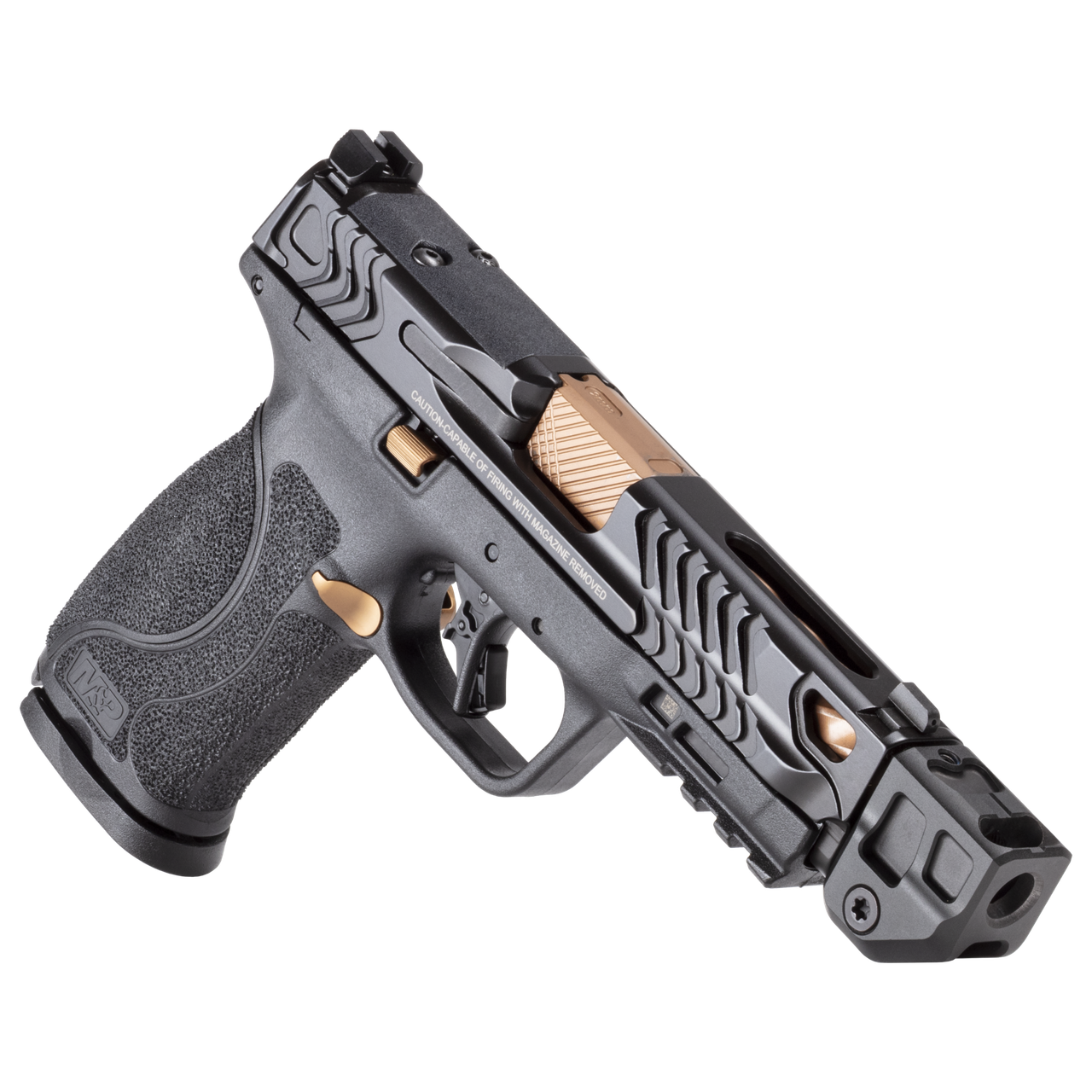 Smith & Wesson PERFORMANCE CENTER M&P9 M2.0 COPPER PVD WITH COMPENSATOR – gyári modellkép