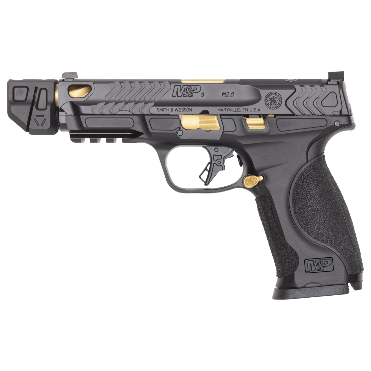 Smith and Wesson Performance Center M&P9 M2.0 Metal Gold Comp TALO exclusive pistol