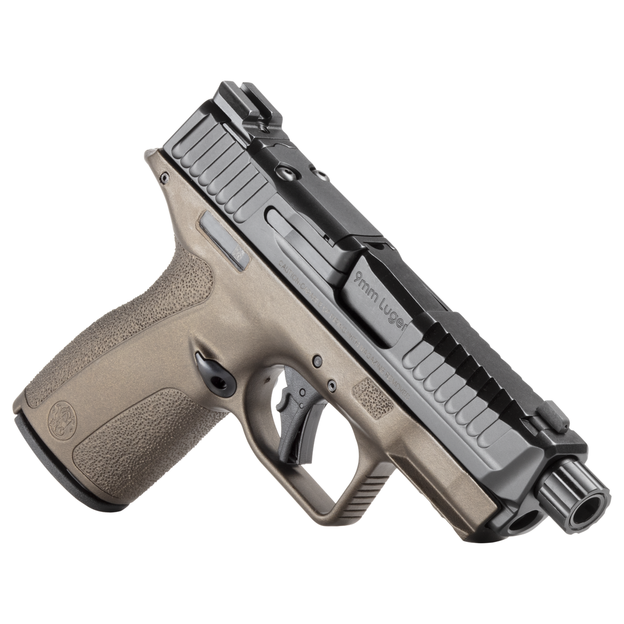 Smith & Wesson M&P SHIELD X THUMB SAFETY THREADED BARREL MIDNIGHT BRONZE – gyári modellkép