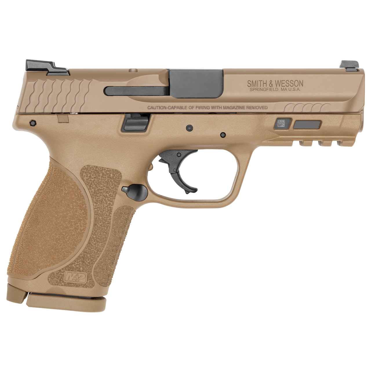 M&P®9 M2.0™ 4 INCH COMPACT NO THUMB SAFETY FLAT DARK EARTH