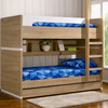 Magic Single and King Single Bunk Bed is great space saving bunk for all rooms. The Marcoola Bunk has the option to be split into two beds if required and features a trundle bed under the bottom bed great for sleepovers or storing all the kids toys or manchester.