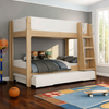 The Skyler Bunk Bed is the ultimate blend of style, durability, and functionality, making it the perfect choice for growing kids and shared bedrooms. Crafted with a sturdy wooden frame and a sleek modern design, this bunk bed provides a safe and comfortable sleeping solution while maximizing floor space.