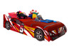 Super Speed Racing Car Single Bed features 3D wheels and is finished in bright gloss laminated finish. The perfect first bed for all kids.