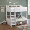 The Castel Single Bunk Bed, a perfect blend of functionality and style! Designed for space-saving efficiency, this modern single bunk bed features two under-bed storage drawers, ideal for keeping toys, clothes, and bedding neatly tucked away.