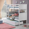 Springfield Bunk Series—a perfect blend of coastal elegance, sturdy craftsmanship, and space-saving design. Crafted from solid rubberwood and MDF, these bunks offer a strong and secure sleeping space while embracing classic panel detailing and a crisp white finish, ideal for a bright, airy, and stylish look.