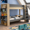 The Kingsley Bunk Bed is the perfect blend of modern style, durability, and smart functionality. Ideal for shared bedrooms, growing families, and sleepovers, this space-saving bunk bed features a built-in bookshelf, sturdy ladder with secure handrails, and a sleek contemporary design.