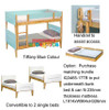 Illuka Single or King Single  Bunk White