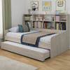 Upgrade your child’s bedroom with the Stafford King Single Trundle Bed, a stylish and functional king single bed frame designed for both comfort and convenience. Perfect for sleepovers, this versatile kids bed features a pull-out king single trundle bed, offering an extra sleeping space while saving room. 