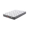 Bedzone Deluxe Five Zone Latex Pocket Spring Boxed Mattress features a no turn 5 zone pocket spring mattress with a Pillowtop. White knit Fabric with Natural Latex Layer. Medium Feel. Great for all bed types.