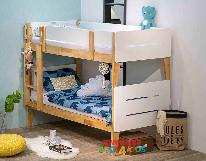 Irvine Bunk King Single White King Single Bunk Modern Bunk Bed