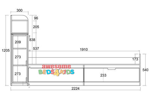 Airlie Storage Single Bed – The Perfect Blend of Comfort & Smart Storage! Airlie Storage Single Bed – The Perfect Blend of Comfort & Smart Storage!