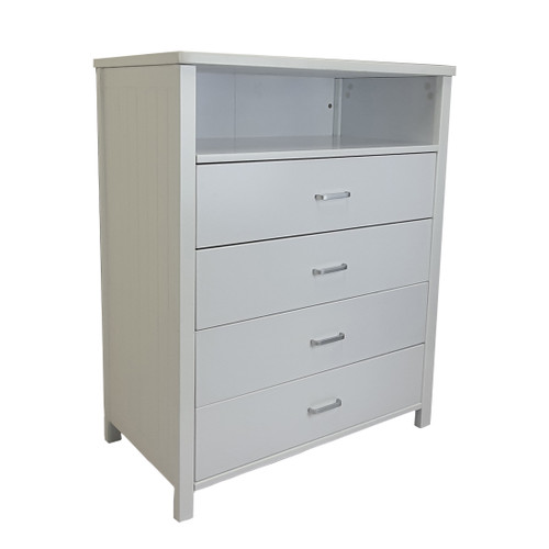 Quincy White Four Drawer Tallboy Quincy White Four Drawer Tallboy
