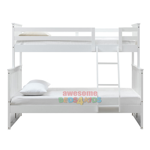 The Seattle Bunk Bed is the perfect combination of functionality and style, offering a smart space-saving solution for growing families. With a solid wood construction, safety rails, and an easy-access angled ladder, this bunk bed ensures durability and security while complementing any modern bedroom décor. The twin-over-double design provides ample sleeping space, making it ideal for kids, teens, and even sleepovers. The Seattle Bunk Bed is the perfect combination of functionality and style, offering a smart space-saving solution for growing families. With a solid wood construction, safety rails, and an easy-access angled ladder, this bunk bed ensures durability and security while complementing any modern bedroom décor. The twin-over-double design provides ample sleeping space, making it ideal for kids, teens, and even sleepovers.