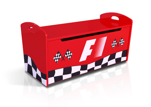 Kids Car Bed - Red Jones Sports Car Design with Bold Graphics Kids Car Bed - Red Jones Sports Car Design with Bold Graphics