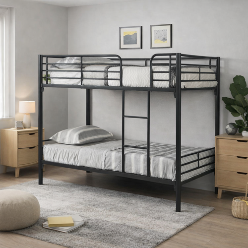 The Houston Commercial Rated Single Bunk Bed is built for strength, safety, and durability. Crafted with a heavy-duty metal frame, this bunk bed is ideal for commercial settings such as hostels, hotels, dormitories, and shared living spaces. Designed to withstand high usage, the Houston Bunk Bed offers exceptional support and a sleek, modern design that fits seamlessly into any room. Whether you're looking for a space-saving solution for kids, teens, or adults, this bunk bed ensures long-lasting performance and safety. Features - Mesh metal Base