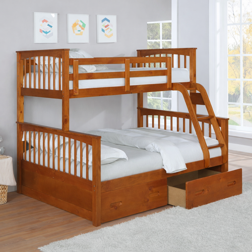 Upgrade your child's bedroom with the Brighton Bunk Bed, a perfect blend of functionality, safety, and style. Designed for growing families, this high-quality bunk bed offers a space-saving solution without compromising on comfort. Available in multiple colors and configurations, it seamlessly converts into separate beds, adapting to your needs over time.