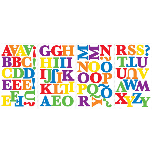 Express Yourself Primary Alphabet Wall Decals