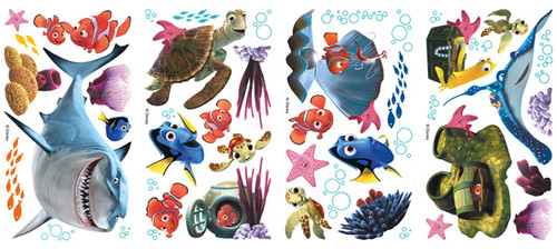 Bring home the magic of Disney-Pixar's Finding Nemo with these fun and colourful wall decals. Bring home the magic of Disney-Pixar's Finding Nemo with these fun and colourful wall decals.