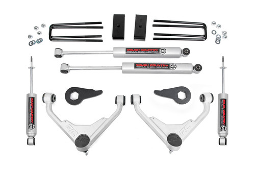 Rough Country 3" Lift Kit 01-10 GM 2500HD w/N3 Shocks