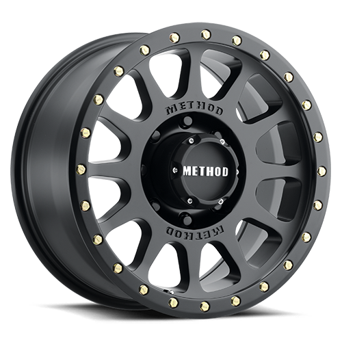 Method MR305 18x9 Matte Black Simulated Beadlock -12mm 8x170mm 4.5" B/S 