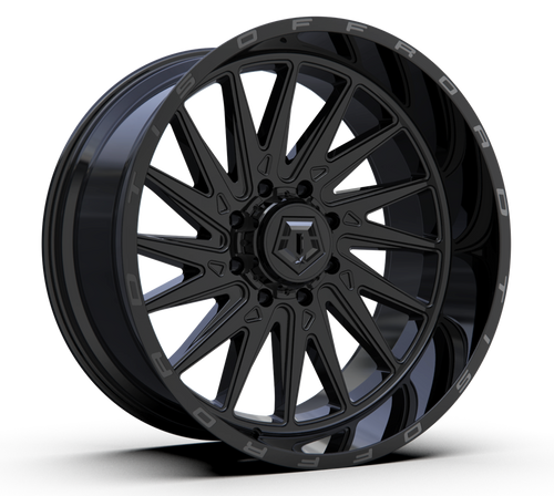 TIS 547B 20x10 Gloss Black 5x150 -19mm  4.75" B/S 2.25" Lip