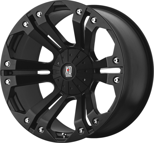 XD 778 Monster 18x9 Matte Black -12mm Offset 5-139.7 BP