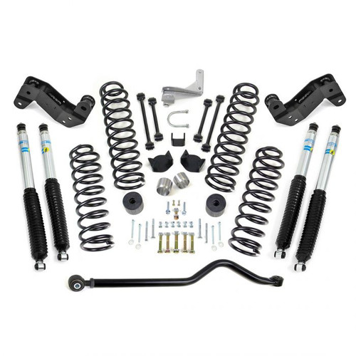 ReadyLift Jeep (JK) 4" Coil Spring Kit w/Adj Track Bar, Caster Correction Bracker, Exh Spacer & Bilstein Shocks (4)