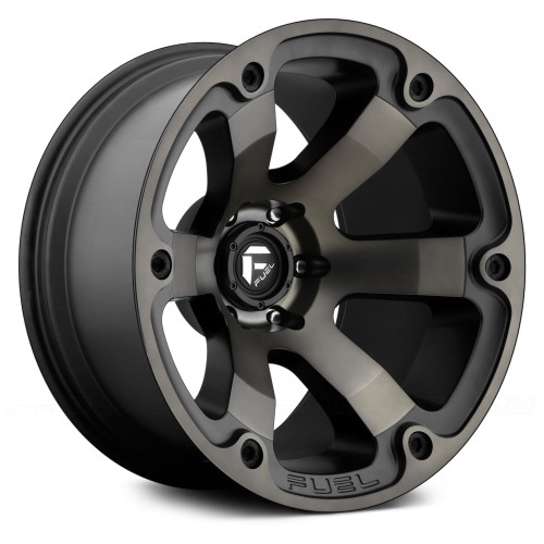 Fuel D564 Beast Blk/Machined w Dark Tint Offset -12mm  5-127mm or 5.5"