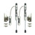 Carli Fox 2.0 Remote Reservoir Front Shocks (pair)