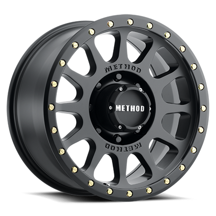 Method 305 HD NV 18 x 9 Matte Black +18mm 5.75" B/S  8x6.5