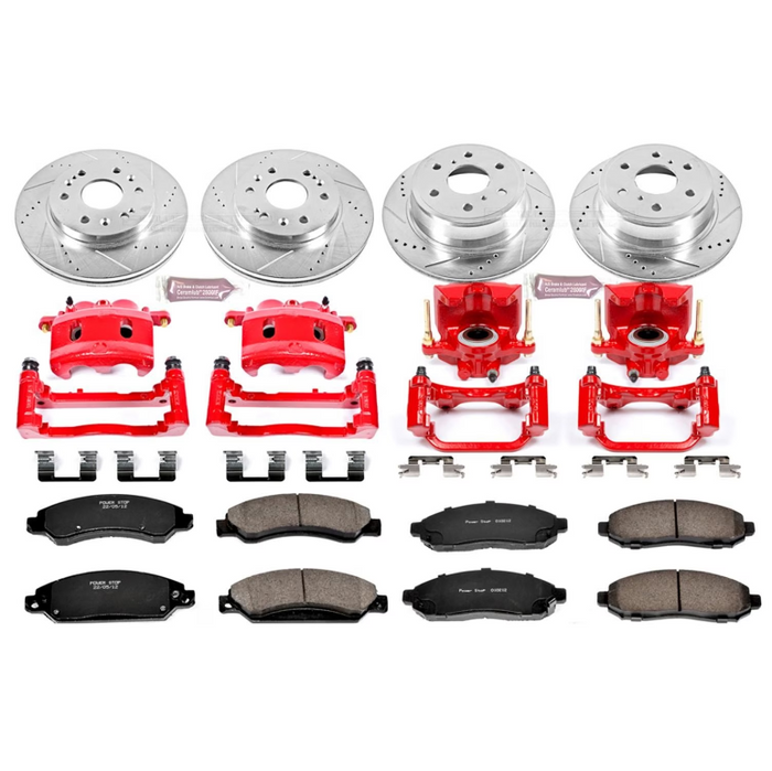 Powerstop Z36 Truck & Tow Brake Upgrade Kit w/Red Calipers