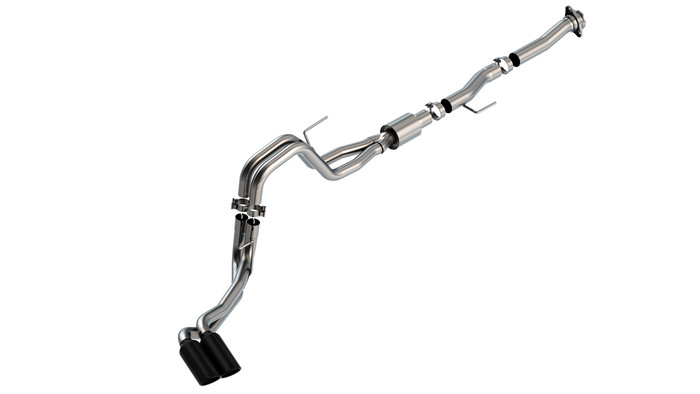 Borla Cat-Back ATAK Exhaust System with Black Tips Same Side Exit 22-26 F-150