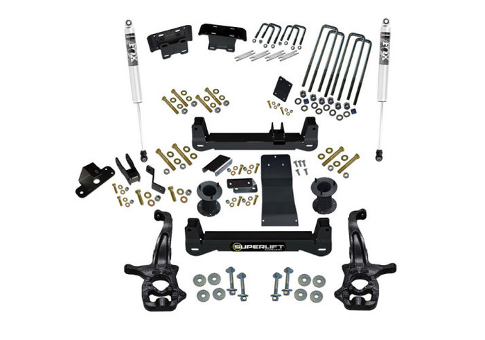 Superlift 6" Lift Kit w/Fox Rr Shocks - 19-20 (New Body) Silv/Sierra 1500 4wd (exc Trailboss/AT4)