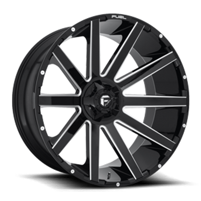 Fuel D615 Contra 22x10 Gloss Black -19mm Offset 6-139.7mm