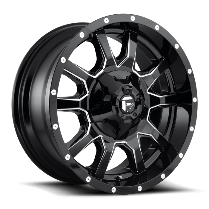 Fuel D627 Vandal 20x9 Gloss Black & Milled 01mm Offset 6x139.7