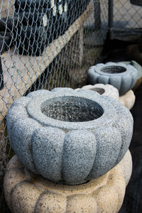 Kikugata Stone water basin + various size available