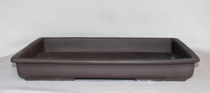 Japanese Rectangular  forest, group planting  pot, matte clay 18.5"L x 13.5"W x 3"H Japanese Rectangular  forest, group planting  pot, matte clay 18.5"L x 13.5"W x 3"H