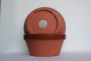 Japanese Tokoname terracotta training pot 2/set - #13